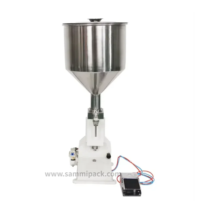 5-50ml Factory Price Semi Automatic Pneumatic Tabletop Filling Machine For Liquid And Cream Paste Filler Machine