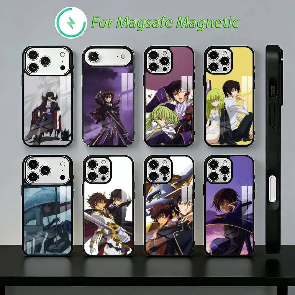 

Anime C-Code G-Geass Phone Case For iPhone17,16,15,14,13,12,11,Plus,Pro,Max For Magsafe Charging cover