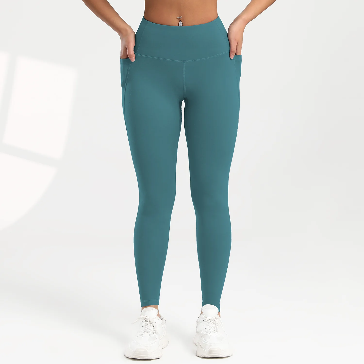 2025 Sexy Pockets Gym Leggings Women Skinny Stretch Sport Fitness Leggings Casual One Pieces Pants High Waist