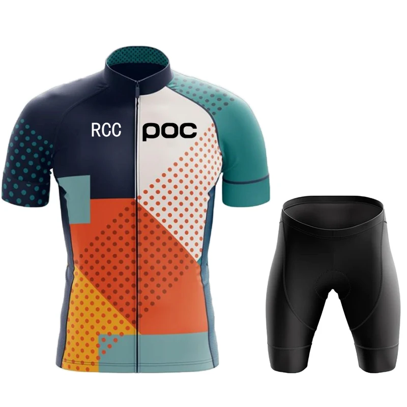 Zomer-Rcc Poc Team Wielertrui زي ركوب الدراجات للرجال ، فريق الدراجة MTB ، ملابس Fietspak ،