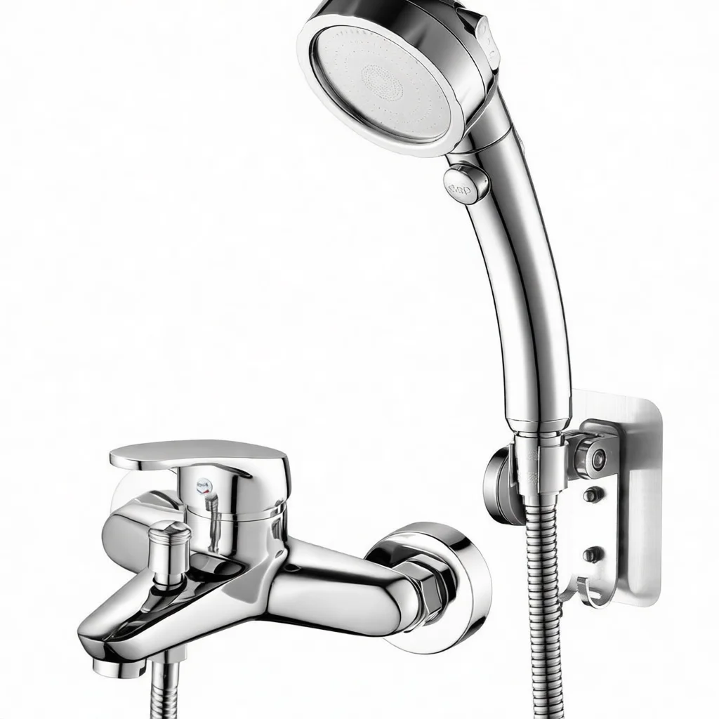 Versatile Brass Bath Shower Mixer Tap Triple Dual Outlet Hot Cold Water Valve Chrome Bathroom Plumbing Hardware System