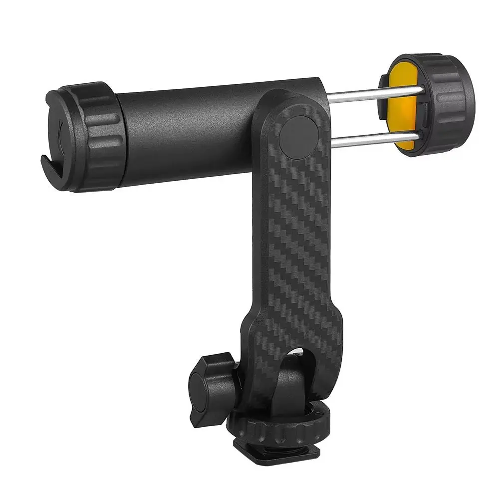 

360° Rotatable Phone Tripod Mount Universal Vertical Smartphone Mount Adapter Arm Adjustable with Dual Cold Shoe Phone Stand