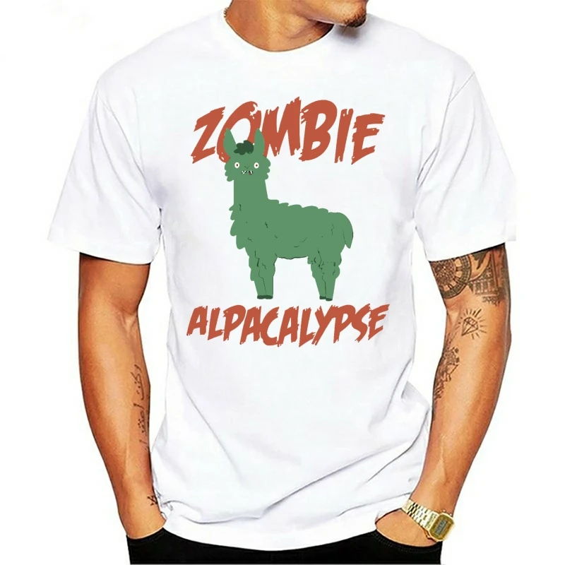 Kids Zombie Alpacalypse T Shirt - Halloween Party Costume Top Alpaca Apocalypse