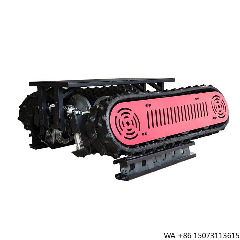 Underwater IP68 Cable Winder Robot Chassis, Equipped for Large Pipeline Crawler Tracks  Robot Platform