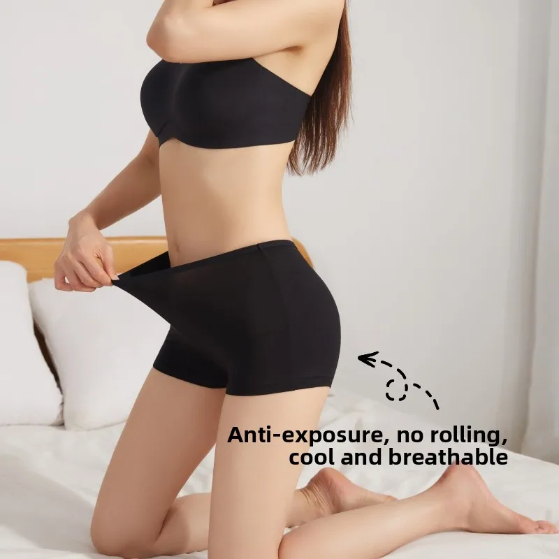 Pantaloni modali in seta di ghiaccio da donna, estivi, sottili e traspiranti, con strato base sl, biancheria intima, slip invisibili