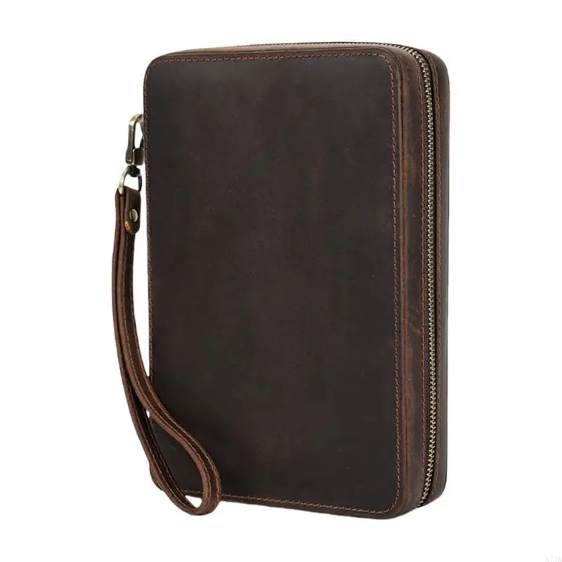  PU Leather Case For 12 Watch Straps Protector With Detachable Wrist Strap