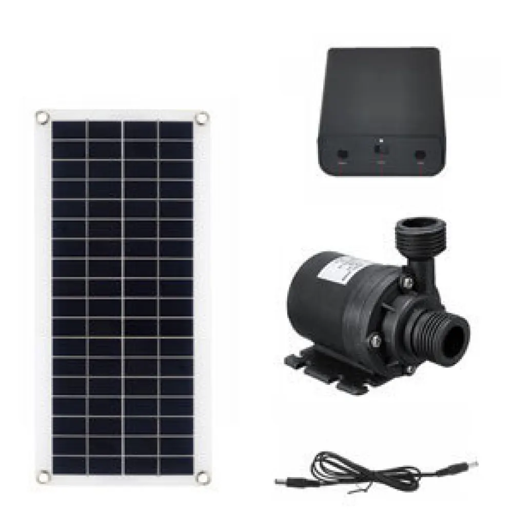30W Solar Water Pump Kit 12V DC For Garden Irrigation Pond Fountain Renewable Energy Independent Outdoor Watering Hardware Tool