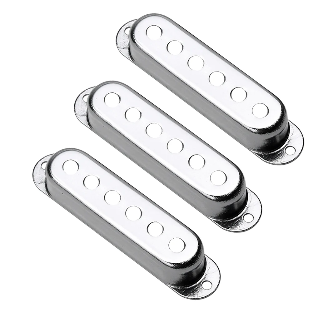 

3pcs Metal Guitar Covers Sturdy Dust Proof Protective Covers For Electric Guitar Accessories Protectors Durable Pickup Cover