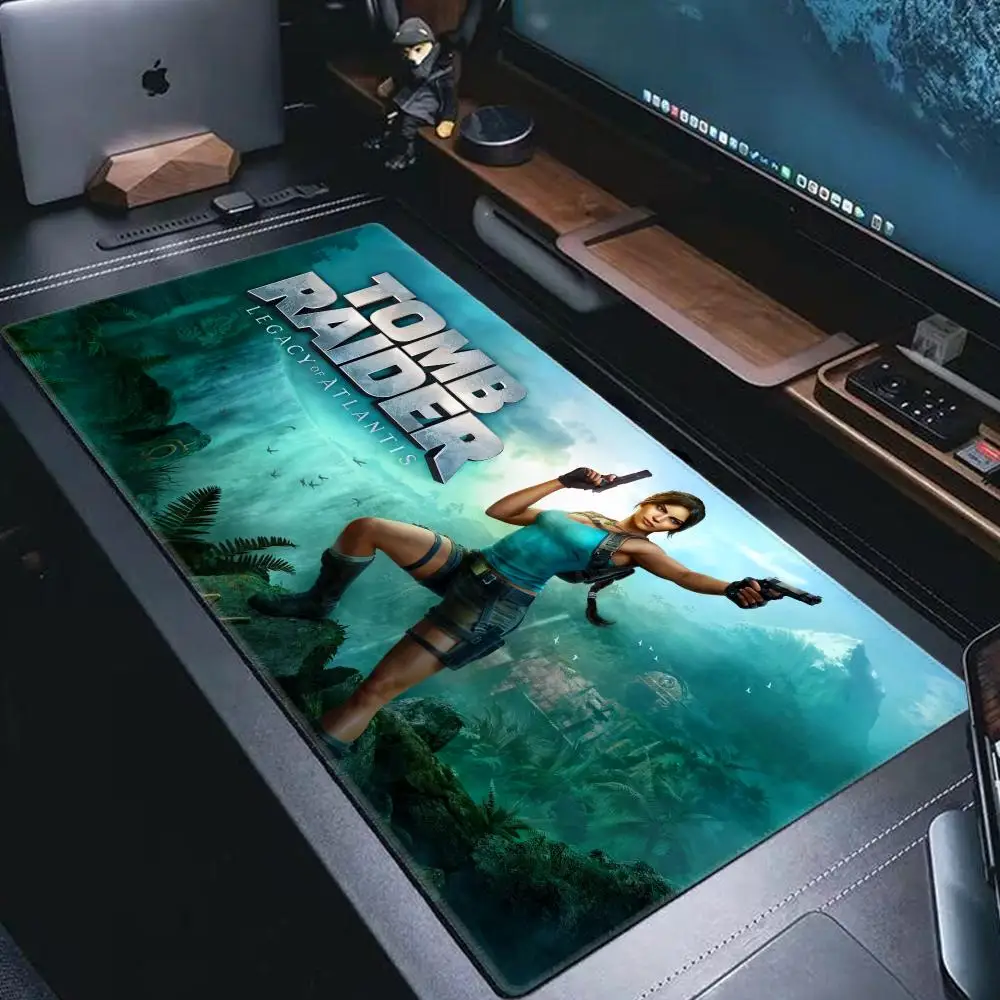 Game Legacy Atlantis T-Tomb R-Raider Mouse Pad Non-Slip Thickened HYBXAXC Large Writing Lock Edge Gaming Cushion Office Student