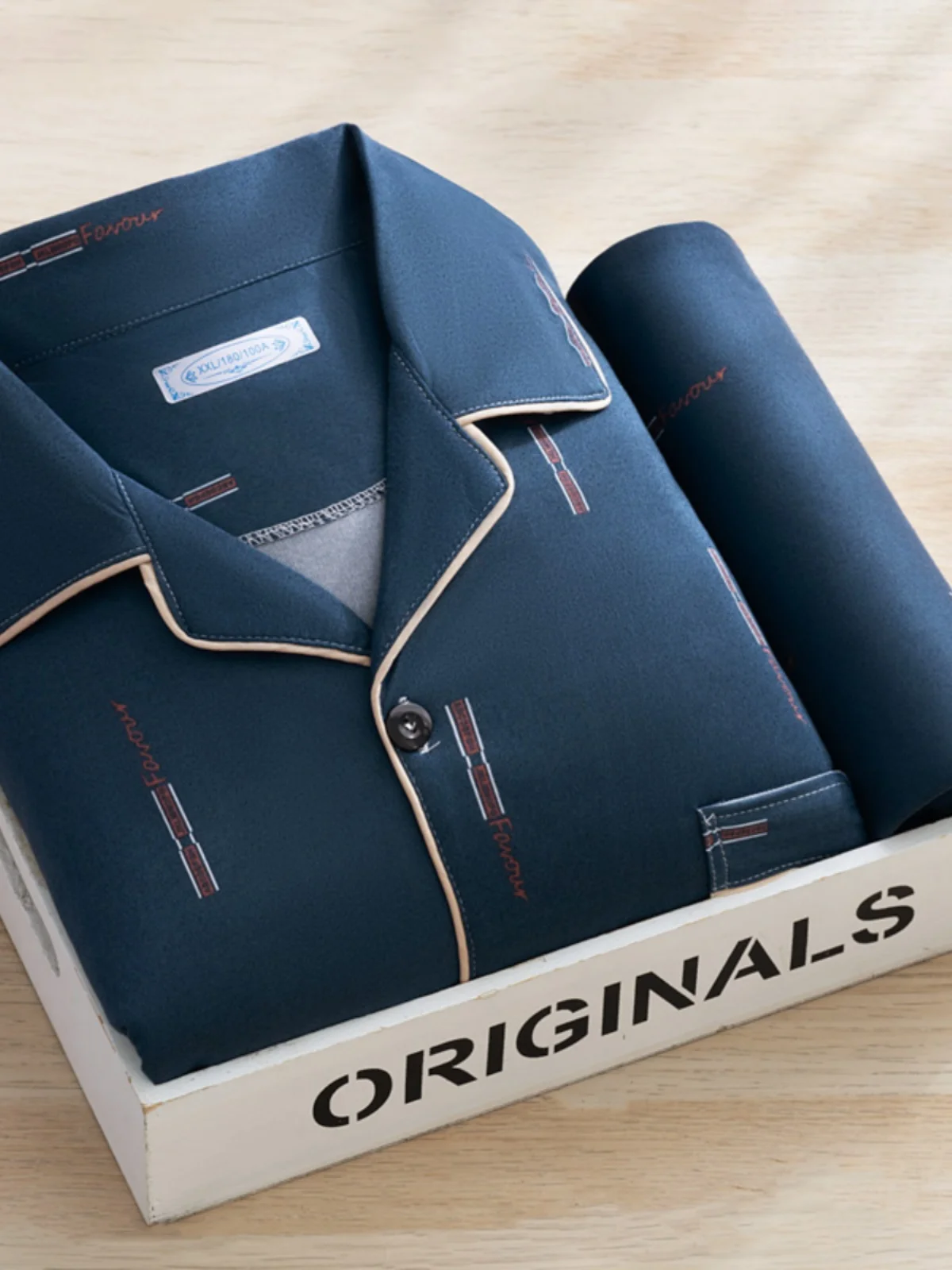 

Men's Thin Long Sve Cotton Pajamas Set Casual Printed Letter Pattern Comfortable Home Wear Spring Autumn Seasonal Spwear