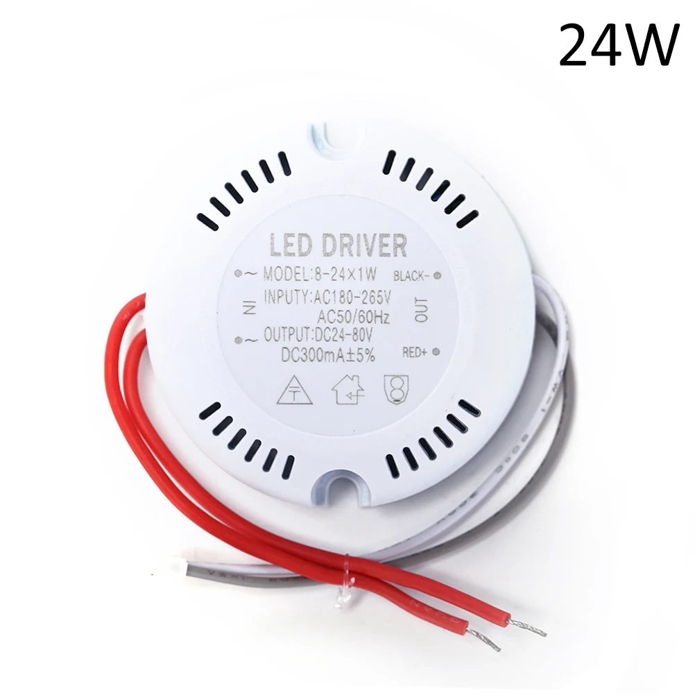 Adaptador de fuente de alimentación de transformador de luz de Controlador LED para lámpara led, carcasa redonda de bombilla