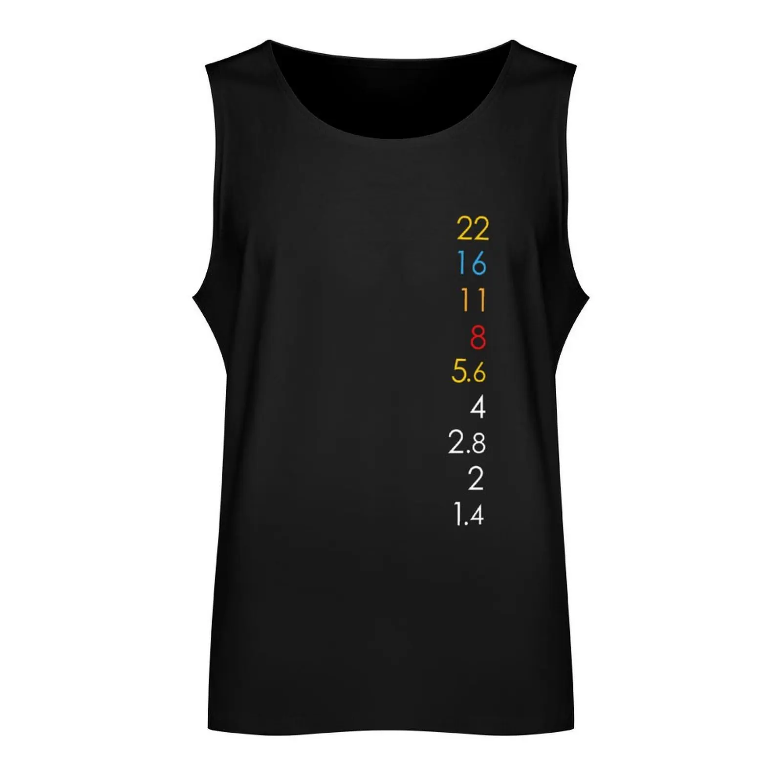 Aperture Values Tank Top vest men sleeveless shirt man Men's sleeveless t-shirt