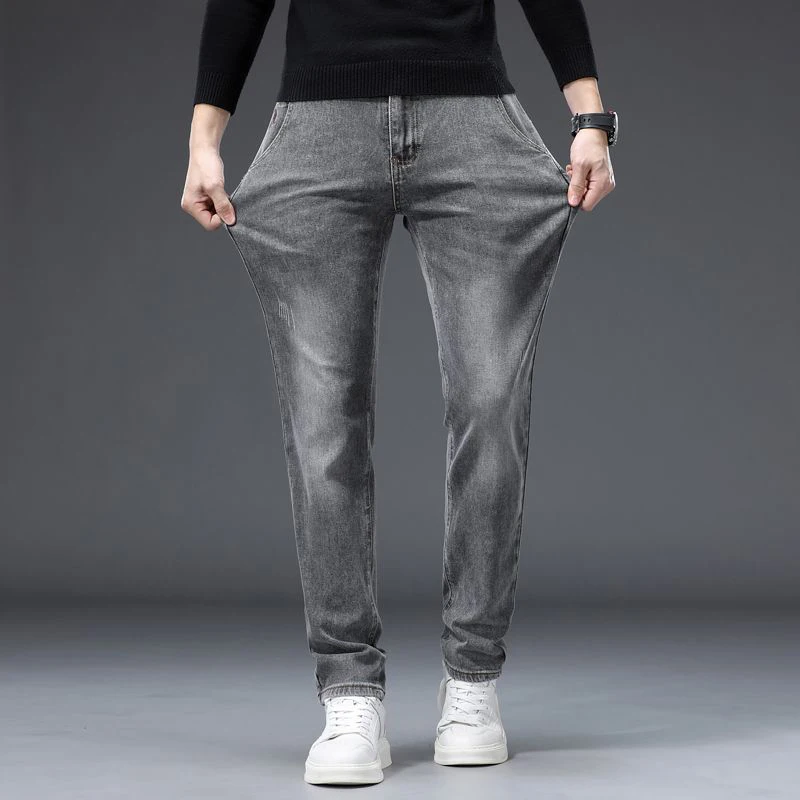 Men Trend Korean Versatile Jeans Male High Quality Slim Sit Straight Leg Denim Pants Fashion Vintage Casual Trousers