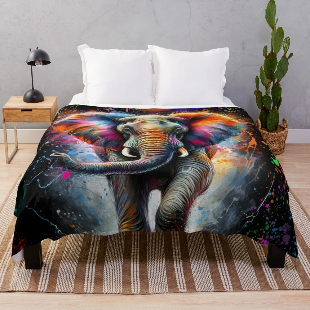 

FUNKY ELEPHANT Throw Blanket Sofa Throw Large Blankets Sofas Of Decoration Blankets