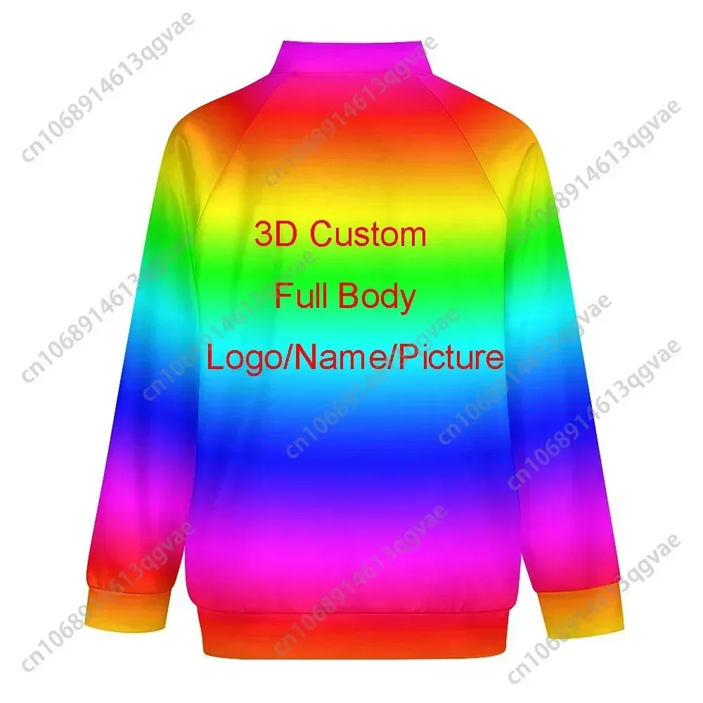 Stampa 3D fai da te Design personalizzato giacca abbigliamento Hip Hop Streetwear felpa con Zip grossisti fornitori Drop Shipper