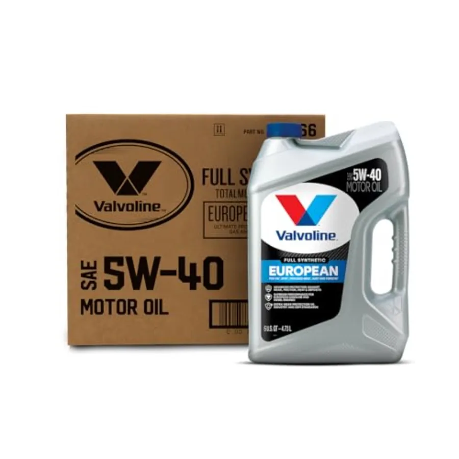 

European Vehicle Full Synthetic 5W-40 Motor Oil 5 Quart Pack of 3