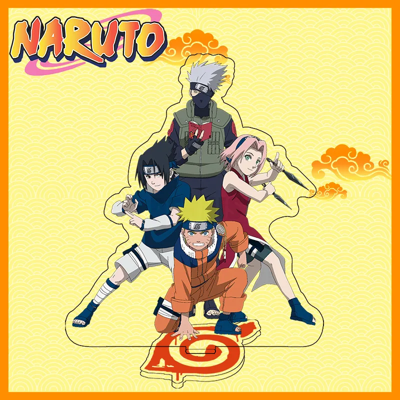 Naruto Uchiha Sasuke & Hatake Kakashi Acrylic Figure Display Stand