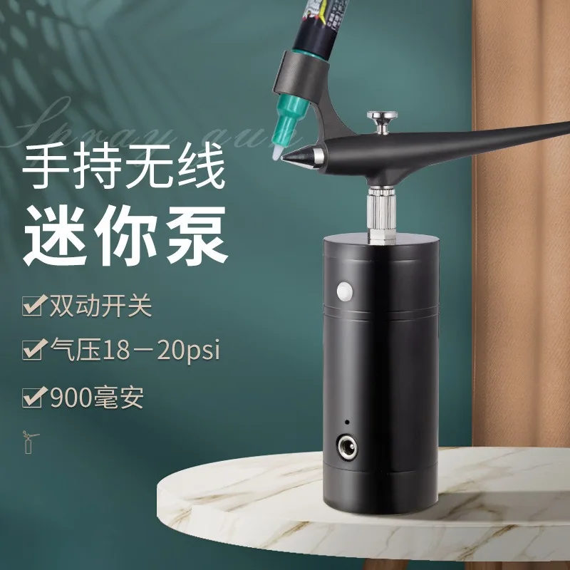 Airbrush Compressor Kit Rechargeable Portable Spray Gun Set For Figure Model Coloring Marker Painting Handmade