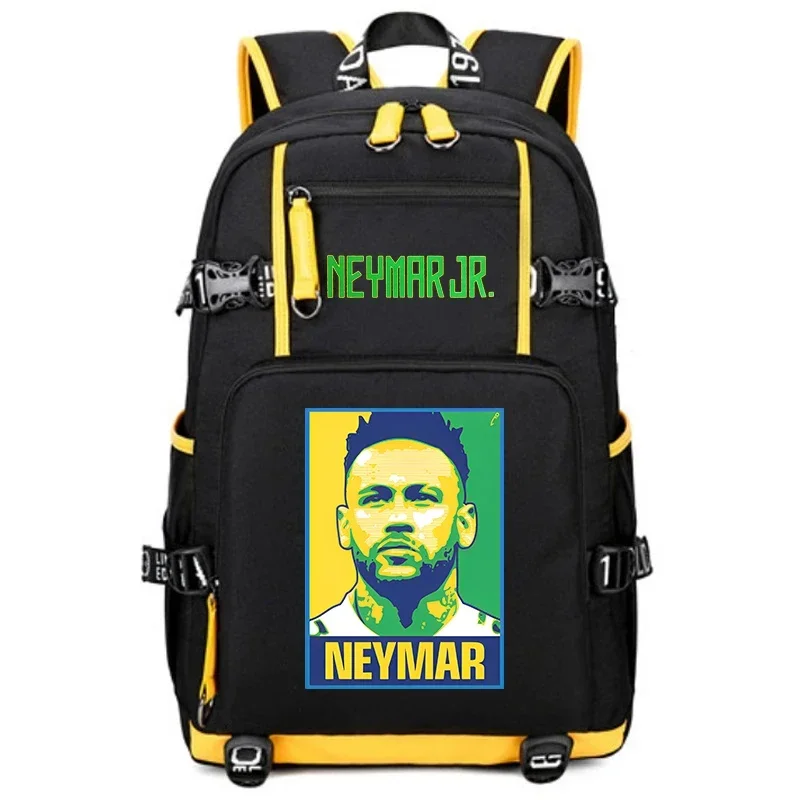 neymar avatar print student schoolbag youth backpack casual outdoor travel bag