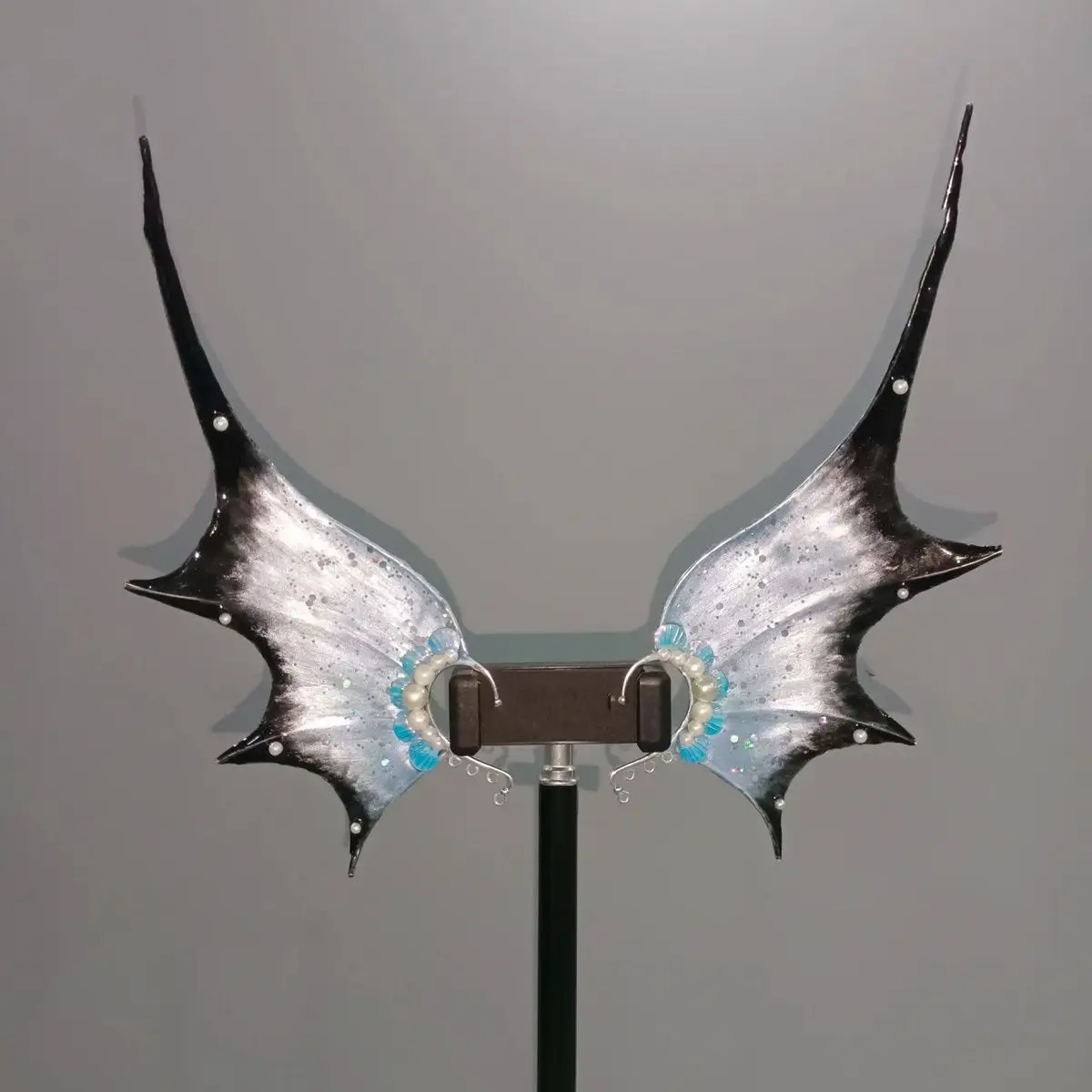 NEW Mermaid Ears COS Gradient Shark Ears Headdress Fairy Wizard Hair Accessories Shark Ears Mermaid Props Photo Cosplay 3