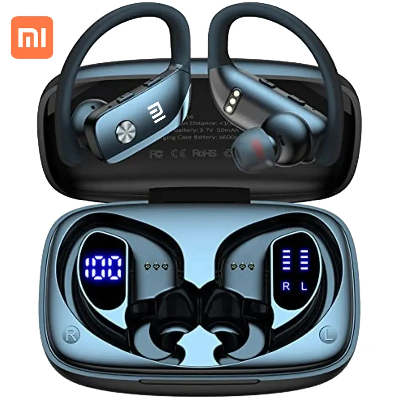 

Xiaomi Wireless Earbuds Bluetooth Headphones Waterproof Headset Sport Earphones with LED Display In Ear charging box Earhooks