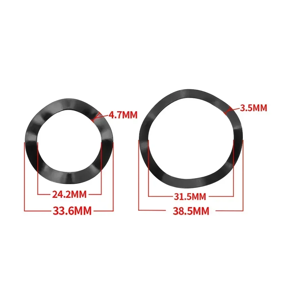 Crank Adjuster Steel Ultrathin Wave Washer 24mm/30mm Adjusting Gasket Adjustment For Bike Shaft Variable Sleeve