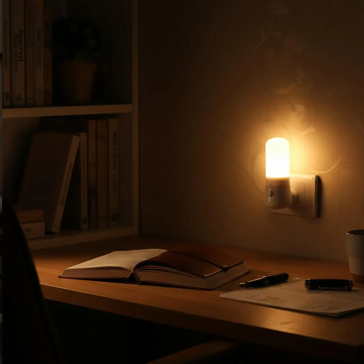 Led Night Light Us Plug For Kids Corridor Decorative Wall Lights Bright Stair Soft Bedroom Warm White Plug In Home Energy Saving