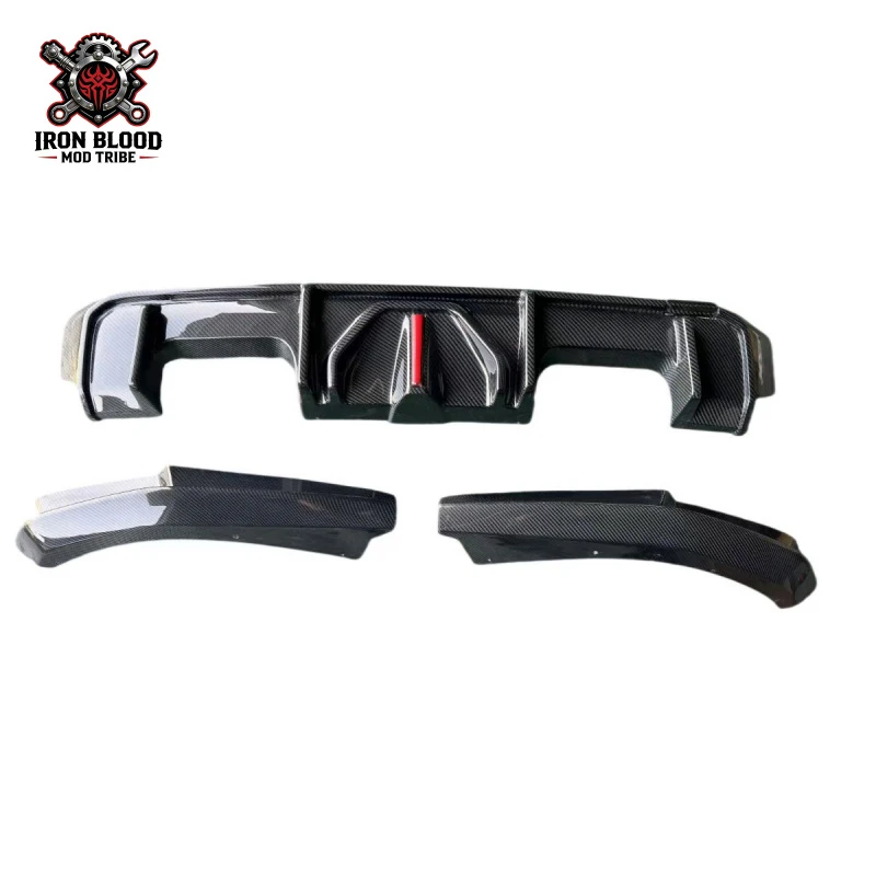 

Suitable for 2020+ BMW M3M4 G8X modified upgraded LED with vertical s dry carbon fiber lip and rear corner panels