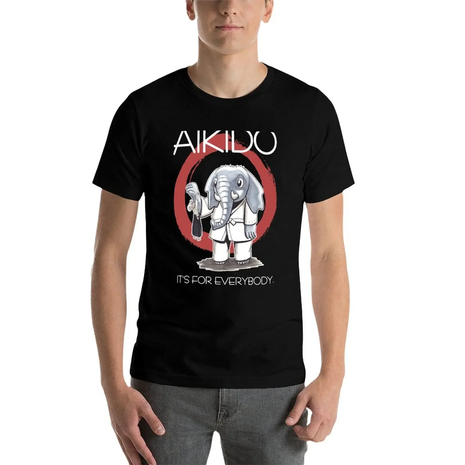 Aikido-es para todo el mundo (oscuro) camiseta para hombre, camiseta esencial, camisetas blancas