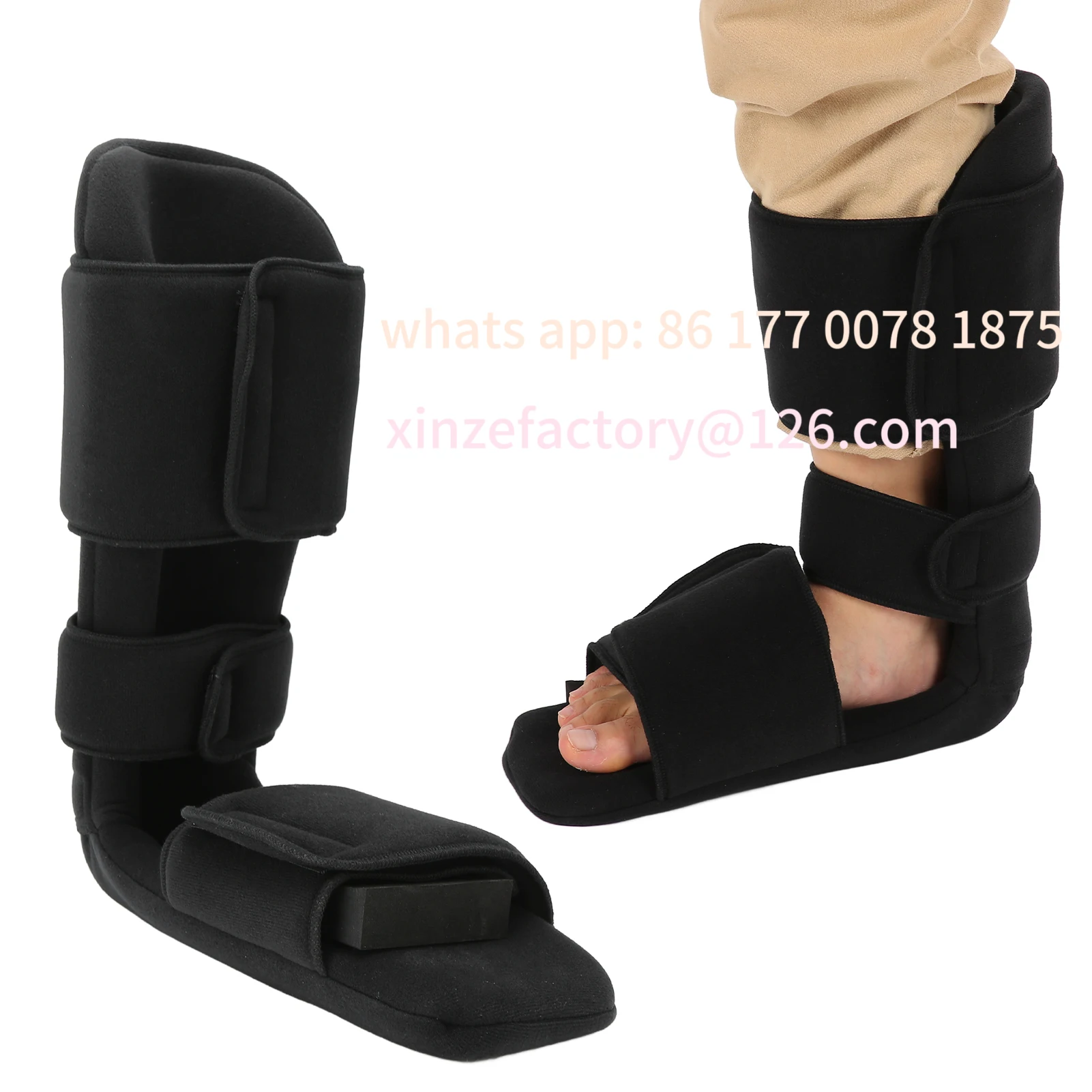 Customizable Ankle Support Brace Soft Thick Comfortable 90 Degree Ankle Support for Plantar Fasciitis Pain Relief