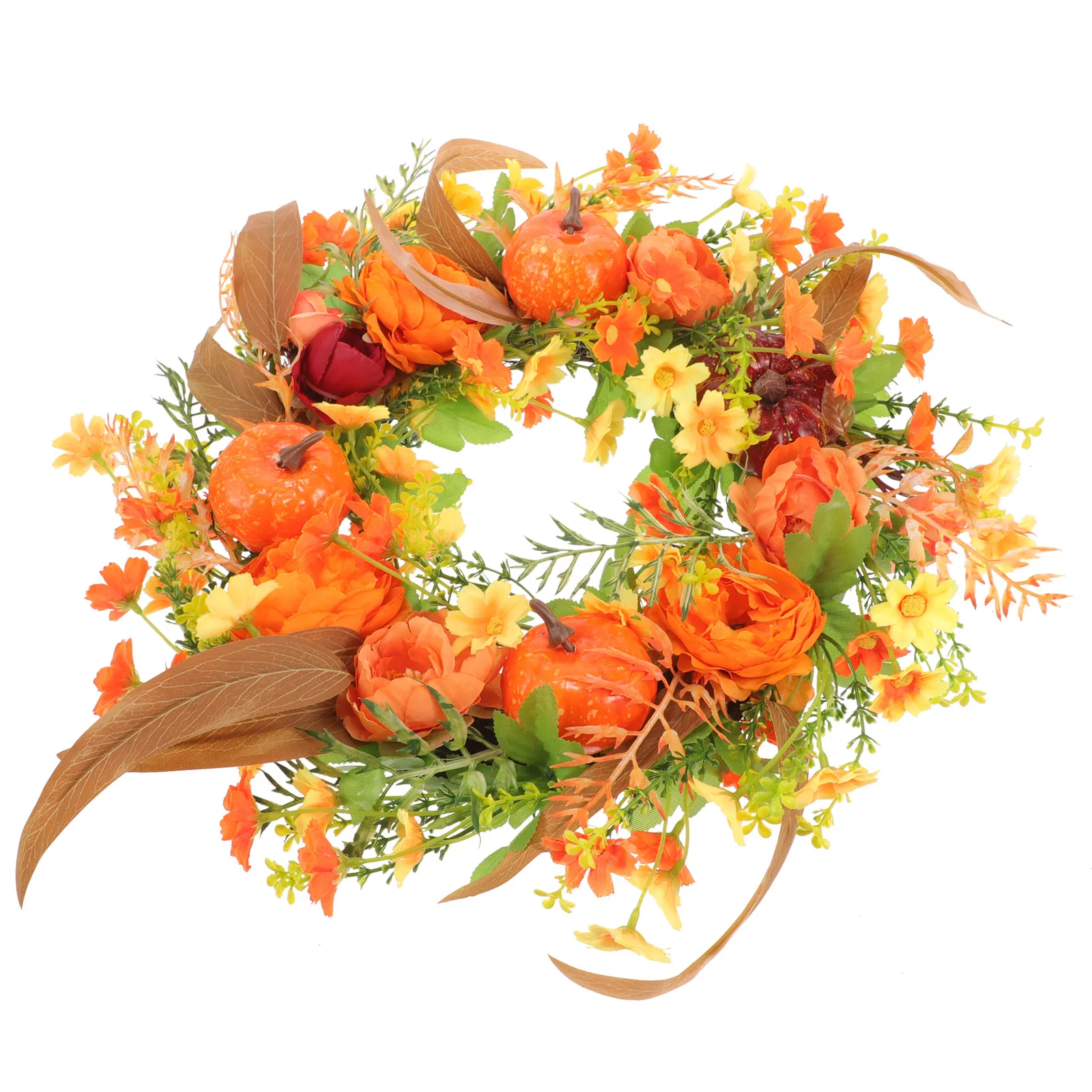 

1pc Simulated Peony Flower Wreath Red Decor Garland for Door Home Wedding Shop Ornament Practical