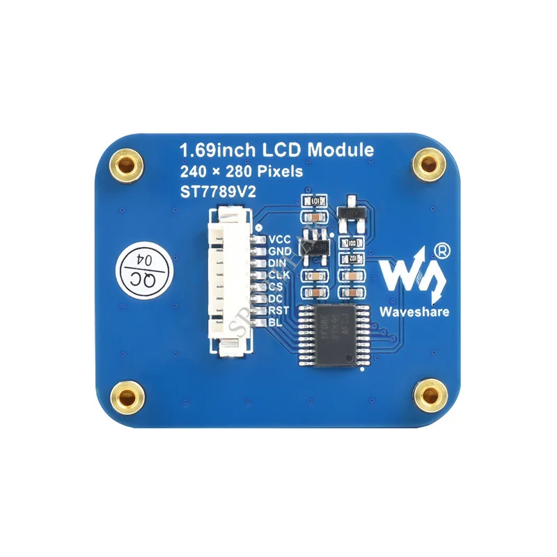 Écran LCD pour Ardu37STM32 Raspberry Pi, technologie éventuelles I, résolution 1.69x240, IPS, couleurs 280 K, 262 pouces