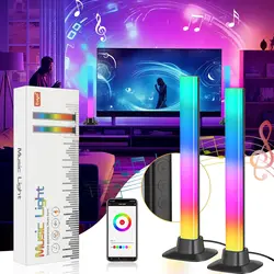 Smart RGB LED Light Bars Tuya Wifi Music Sync Led TV Backlights for Gaming, PC, Room Decoration, Work with Alexa and Google Home