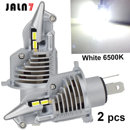 JALN7 H4 bombillas de faros LED 12V 25000LM lámparas de diodo para coches haz alto y bajo haz sumergido motocicleta Auto Grade Chips faros