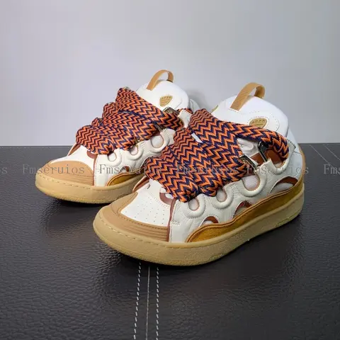 Nya Dam Herr Unisex Casual Skor Sneakers Runda Tå Snörning Mode Design Färgglada Mönster Blandade Färger Gatustil Sportskor 10 best sales vintage Havana-sneakers - №2