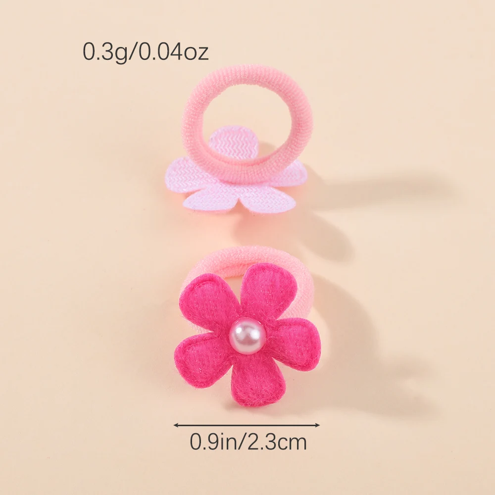 20 teile/los Kinder Elastische Haarbänder Mädchen Gummiband Für Kinder Süßigkeiten Scrunchie Haar Krawatten Nette Baby Haar Zubehör – Detail 13