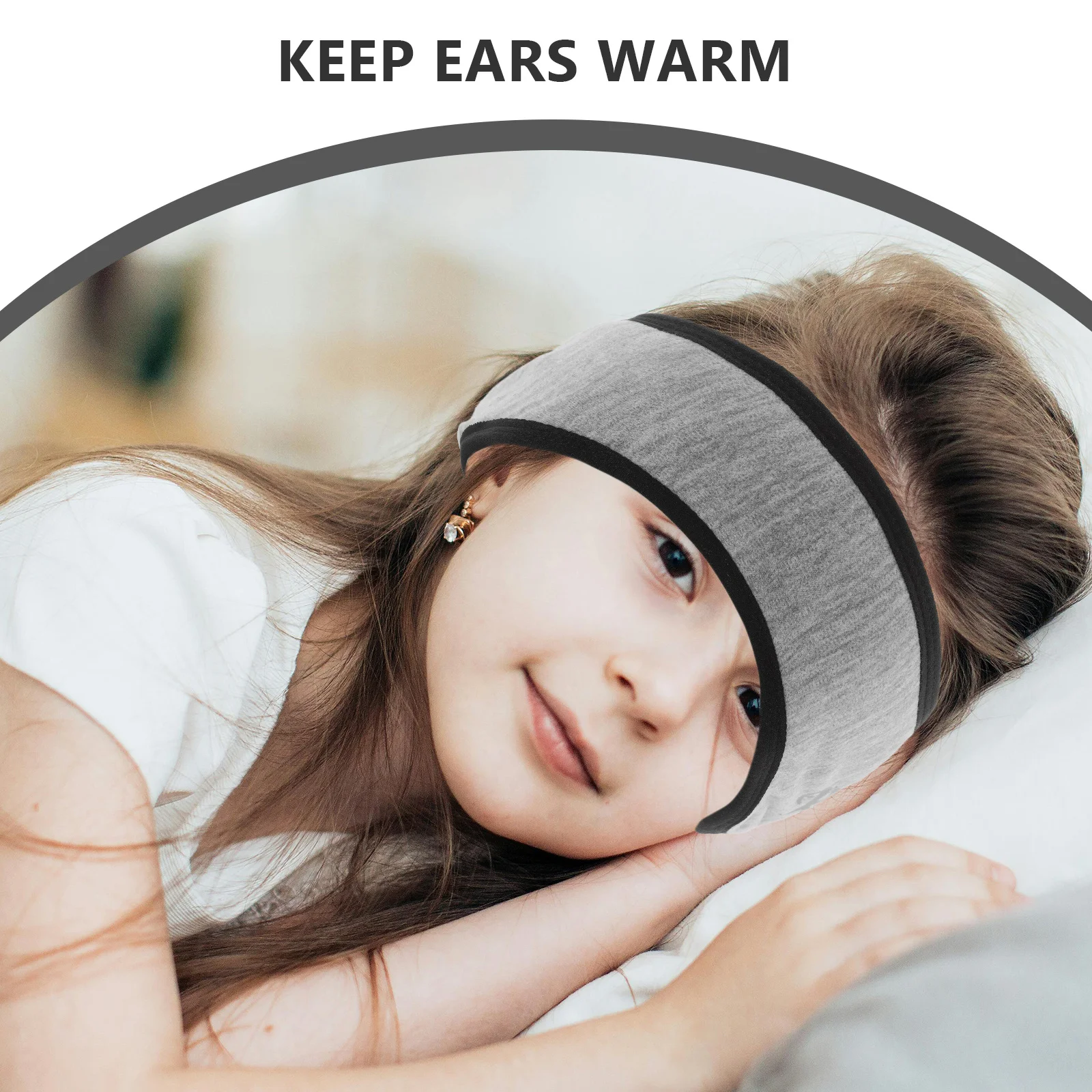 النوم الأذن إفشل الحد من الضوضاء قابل للتعديل رمادي فاتح يندبروف الشتاء الدافئ الأذن يفشل عازلة للصوت للأذنين لراحة النوم #6