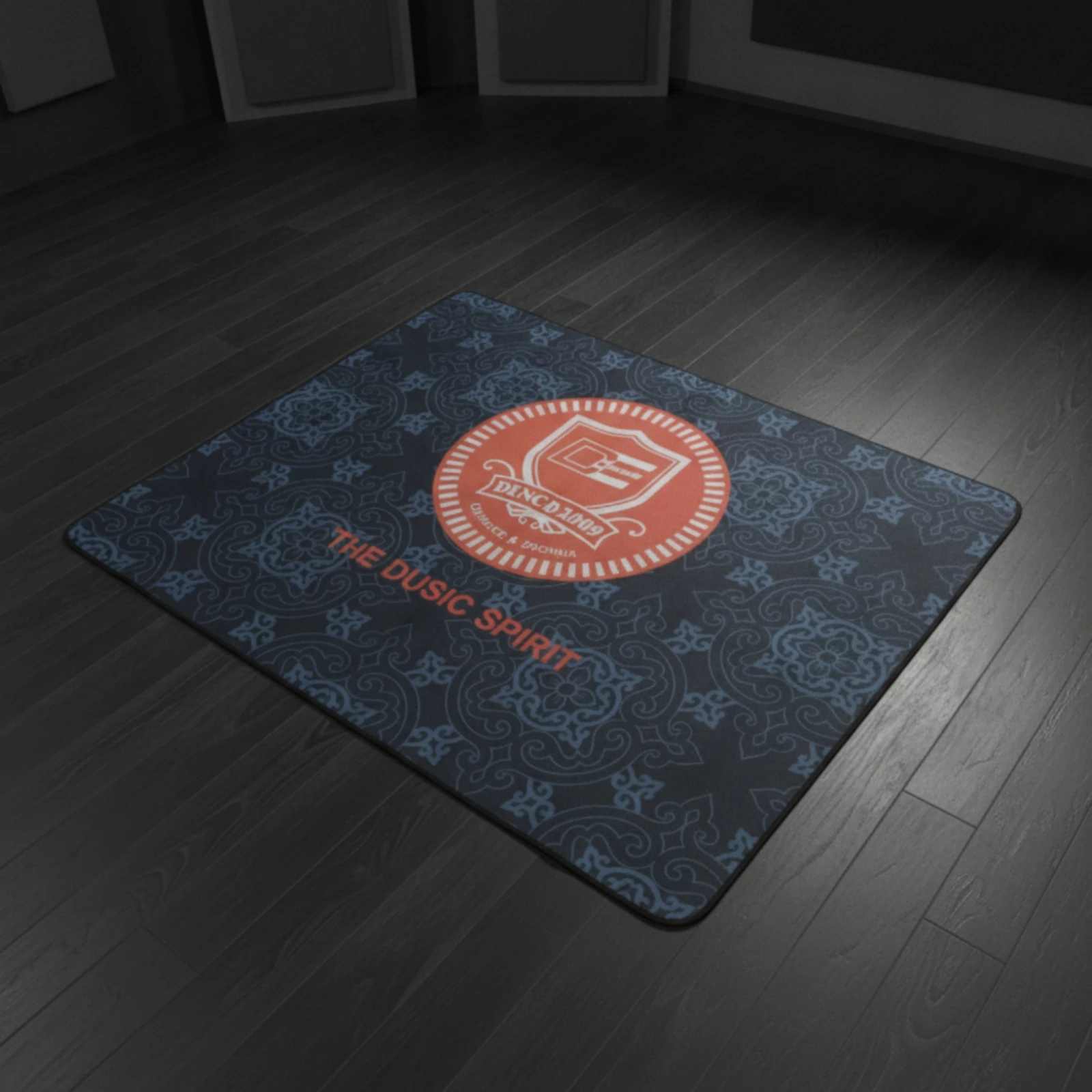 ドラムキット柄ドラムラグ、滑り止め裏地付きドラムカーペット、ドラマー向け安定性と高摩擦性、自宅練習用