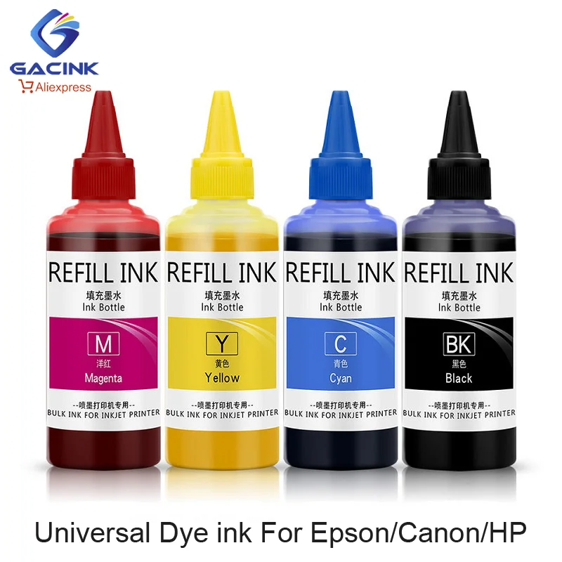 

Universal Dye Ink 100ML Refill Kit High Quality Ink Universal For EP/CN/H/BR Inkjet Printer Ink Refill