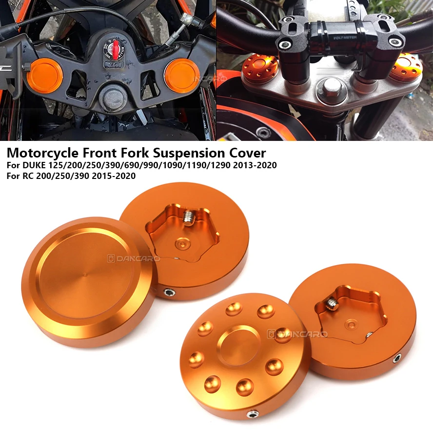 For DUKE 125 200 250 390 RC 250 390 2013-2020 Front Fork Suspension Top Cover Shock Absorber Cap Motorcycle Accessories