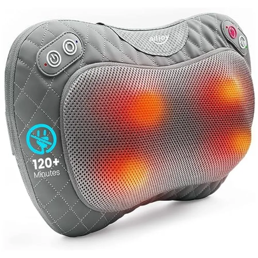 

Рождественские подаркиShiatsu Массажер для шеи и спины с успокаивающим теплом 3D-массажная подушка для облегчения мышечной боли Использование от разгрузки