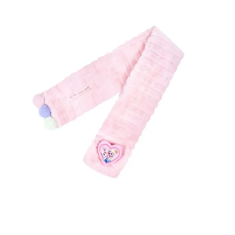 وشاح ديزني للأطفال بياقة عطلة شتوية النسخة الكورية من القطيفة الدافئة المقاومة للرياح للفتيات الصغيرات وغطاء حماية للرقبة