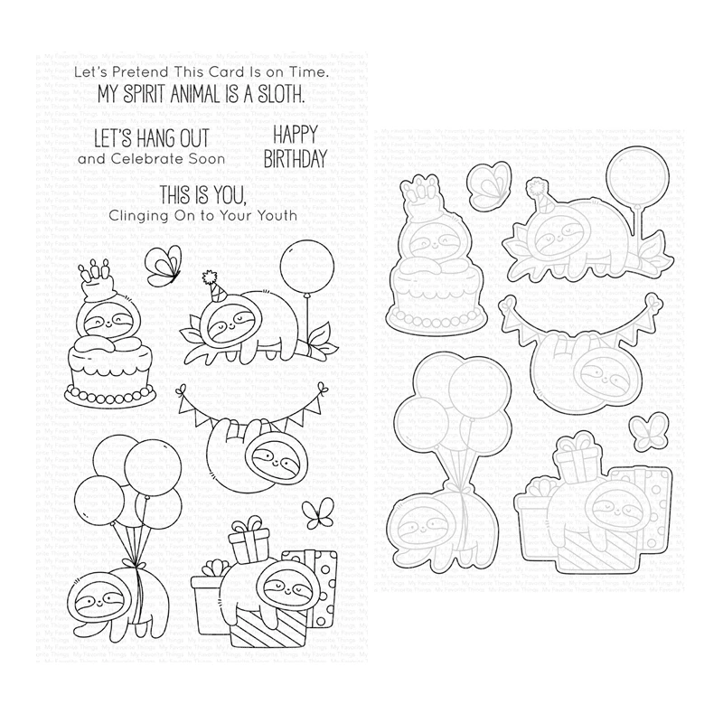 

Hang Out and Celebrate Clear Stamps Cutting Dies Scrapbooking for July 2023 New Paper Making Frames Card Set