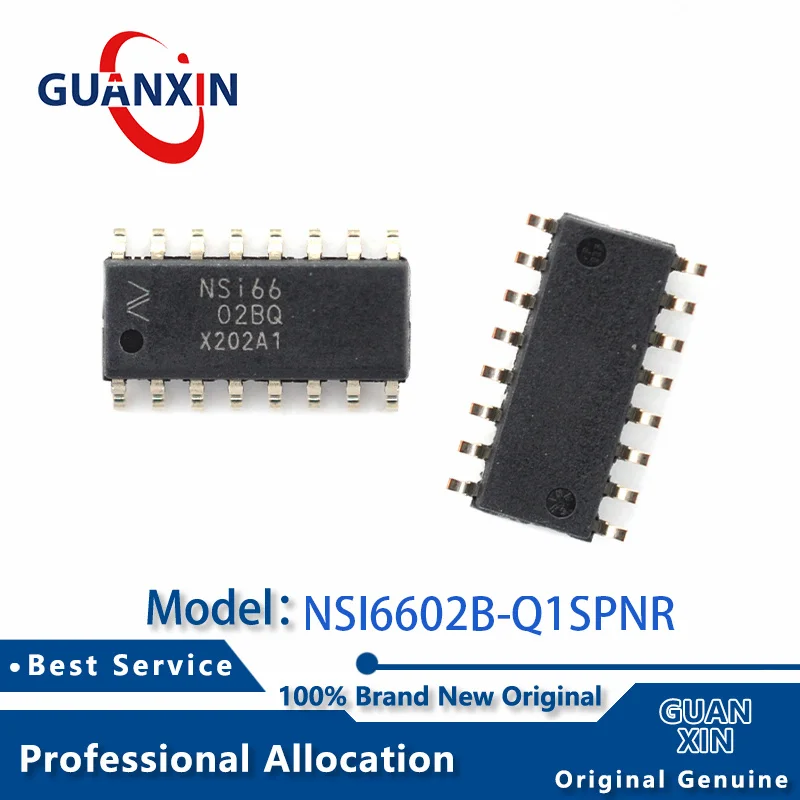 

100% New NSI6602B-Q1SPNR SOP-16 Marking NSi6602BQ NSI6602