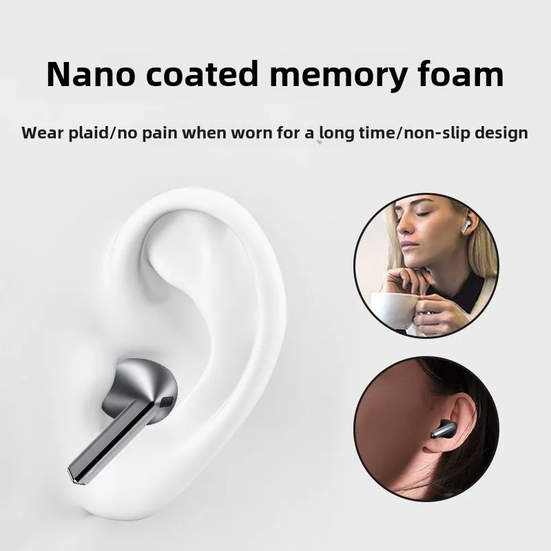 Memory Sponge Eartips For Samsung Galaxy Buds3 Pro Bluetooth Earphones Slow Rebound Memory Sponge Earplugs Ear Caps