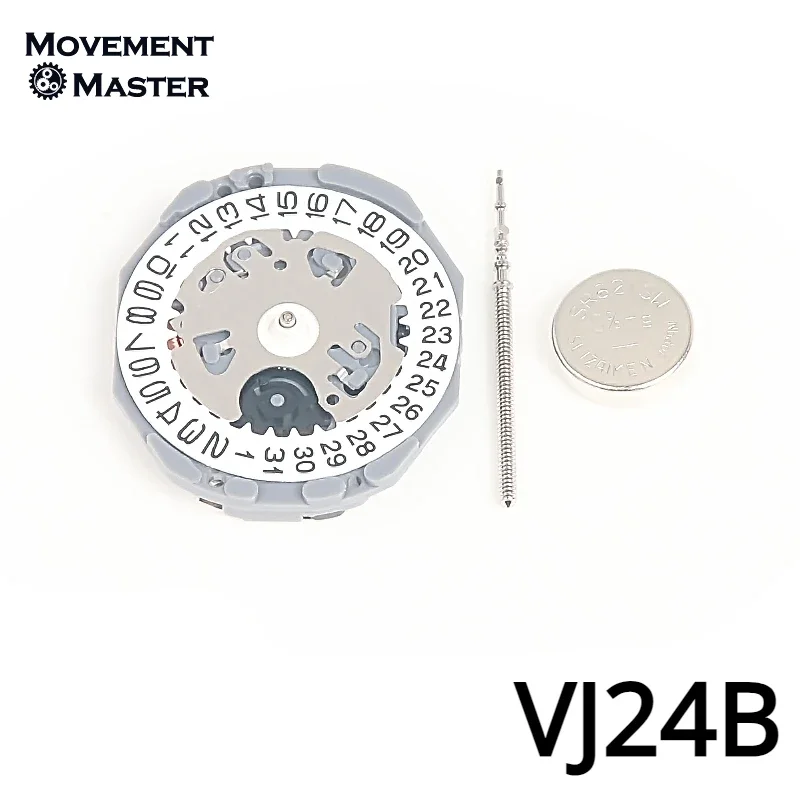 New Original Japan Tenmadu VJ24 Movement Date At 3/6 2-Hand VJ24B Quartz Movement Repair Movement Replacement Parts