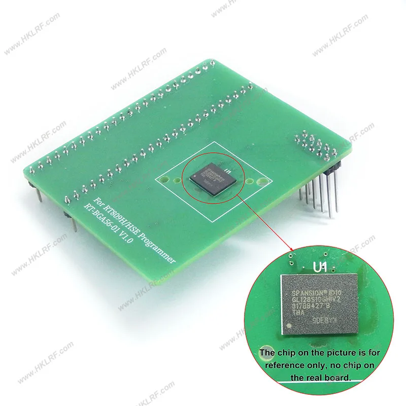 Adaptor RT-BGA56-01 V1.0 untuk Pemrogram RT809H Membaca & Menulis S29GL128S10GHIV20