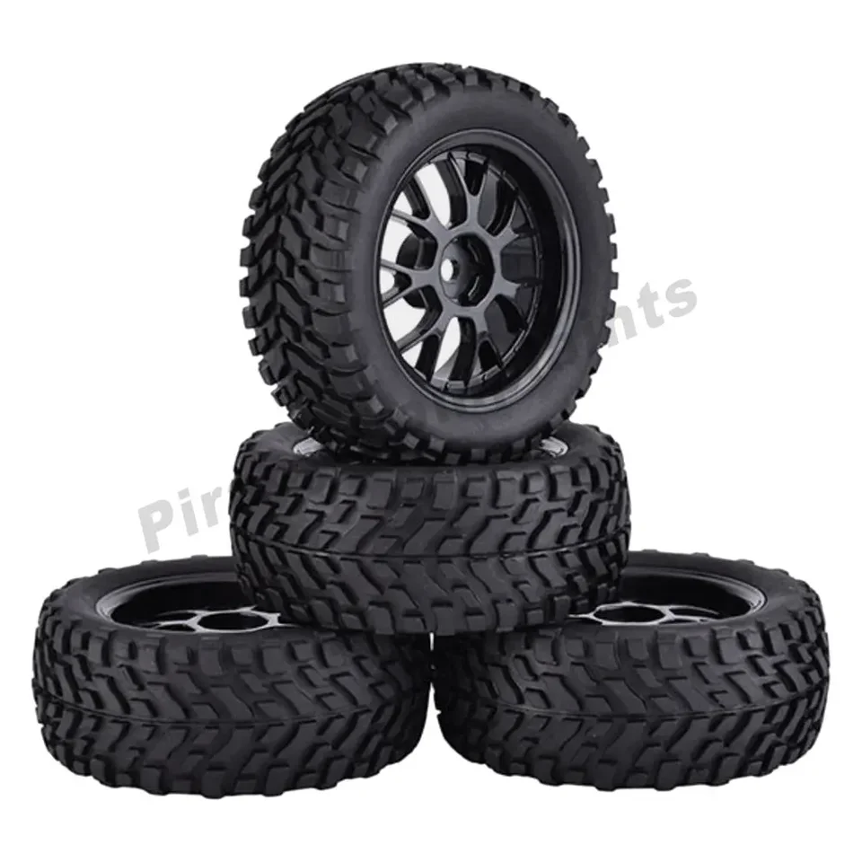 MANGRY - Pneus Buggy 1.9 Pouces 75mm Pour RC - Moyeux 12mm - Adapté WLtoys, SCX10, TRX-4, Tamiya - Lot De 4
