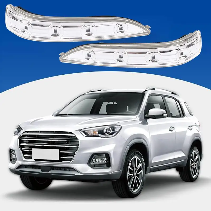LED Car Rearview Mirror Turn Signal Light Fast Response IP65 Waterproof LH RH Pair Universal for Sedan Truck Driving Safety
