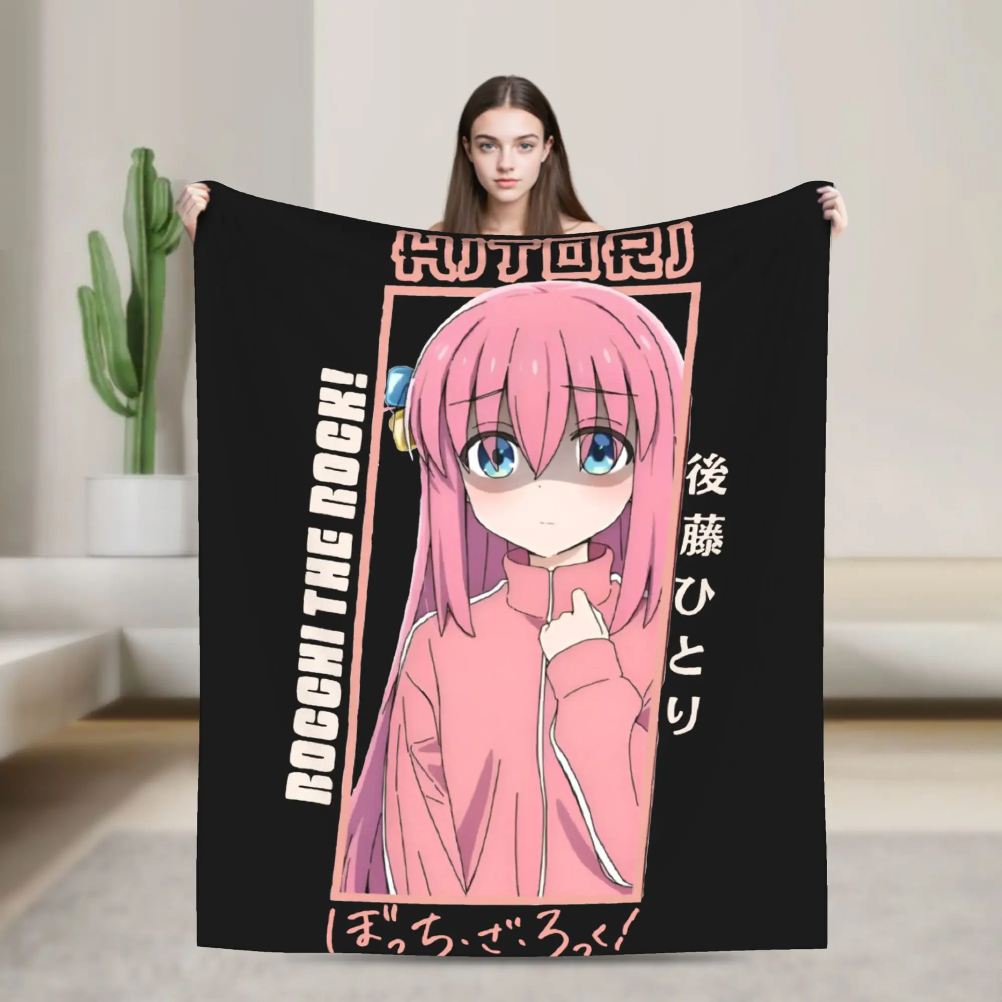 

Фланелевые пледы Hitori Gotoh Bocchi The Rock, забавные пледы для дома, 200x150 см, одеяло